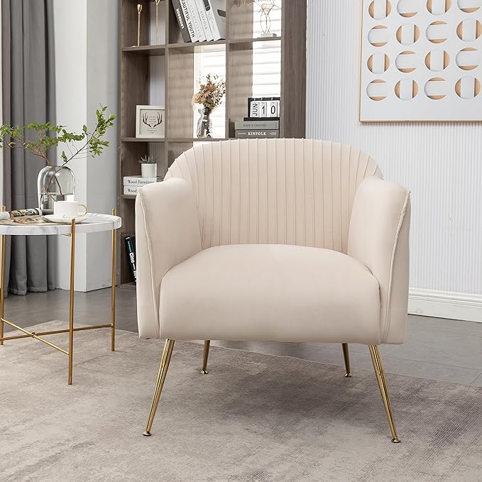 Container Furniture Direct Contemporary Velvet Accent Chairs - Image 6