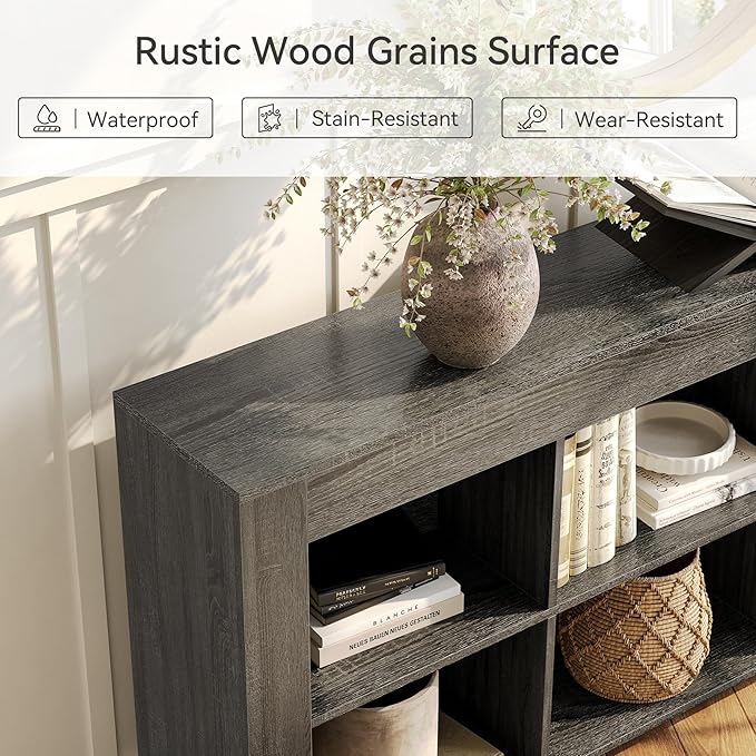 LITTLE TREE TV Stand with Storage, 63-Inch Entertainment Center with Shelves - Image 4