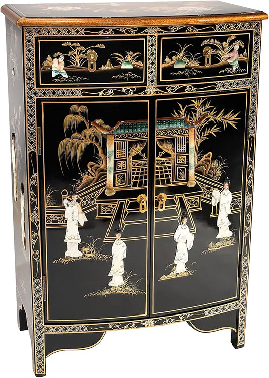 Red Lantern Artisan Crafted Lacquer Storage Cabinet by RedLantern
