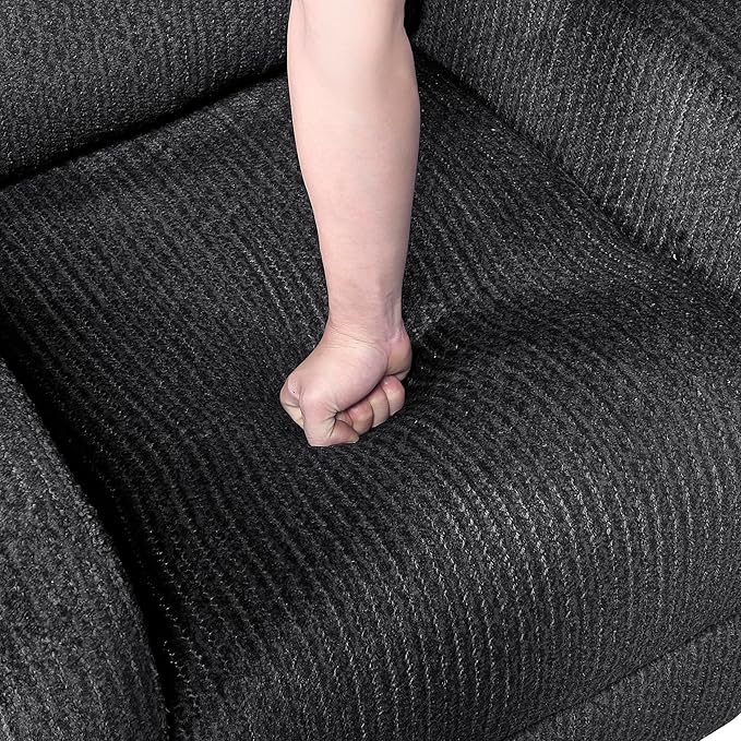 Lexicon Manual Recliner Chair, Textured Microfiber Reclining Chair, Wall Hugger - Image 18