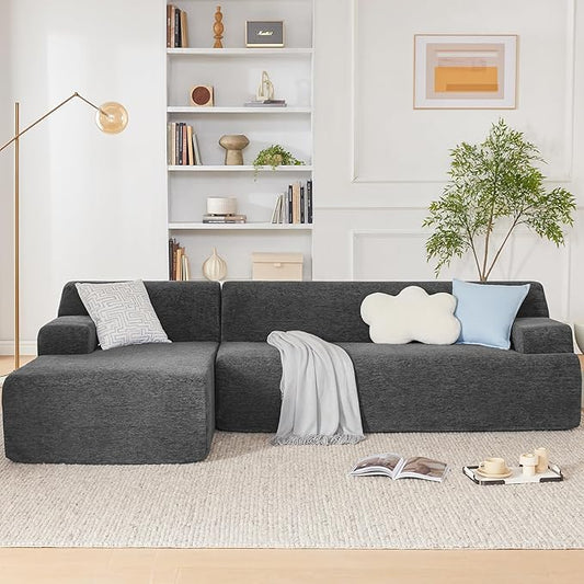 Weture 107" Modular Sectional Cloud Couch, Boneless couches Sponge sectionals by Weture