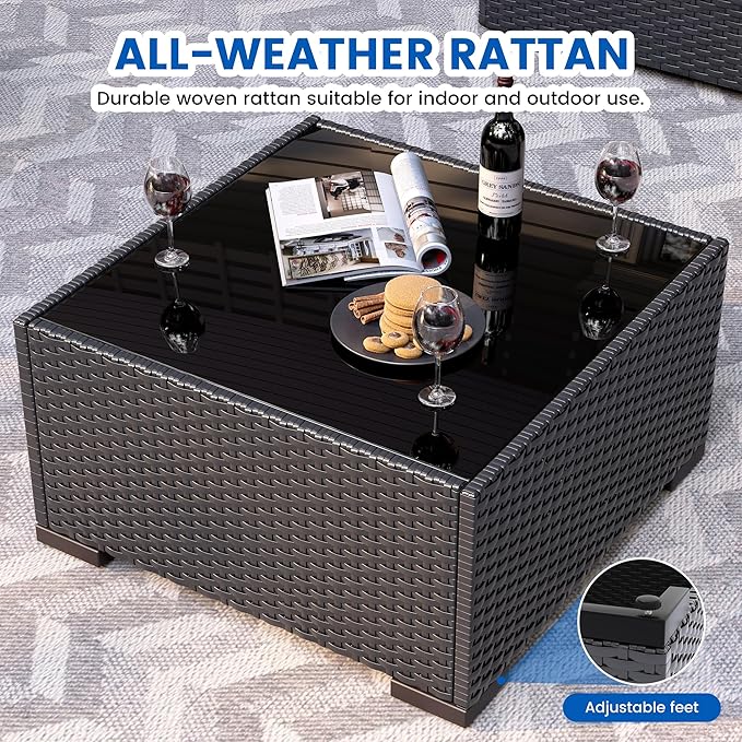Patio Furniture Sets, 7-Piece Outdoor Patio Furniture - Image 6