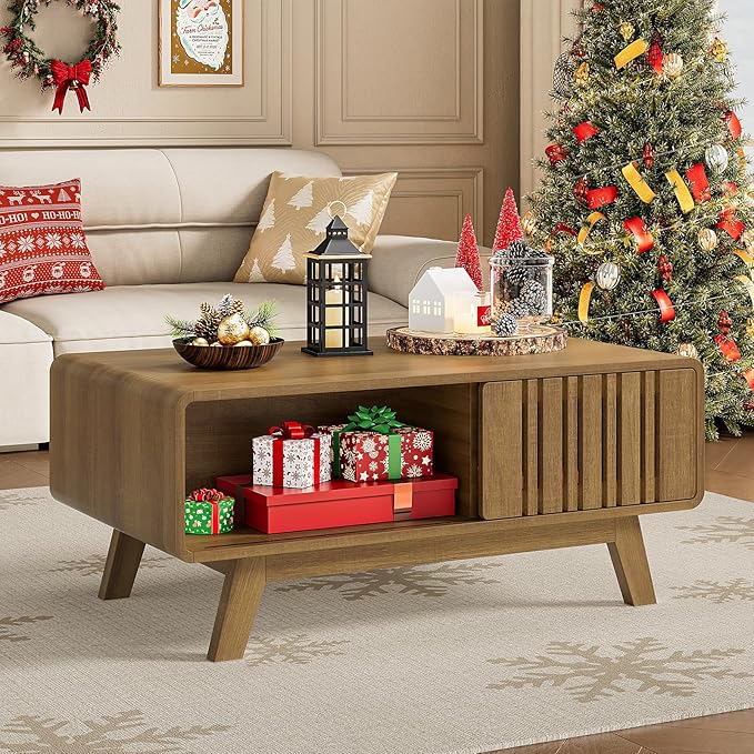 ONBRILL Coffee Table, Mid Century Modern Table - Image 3