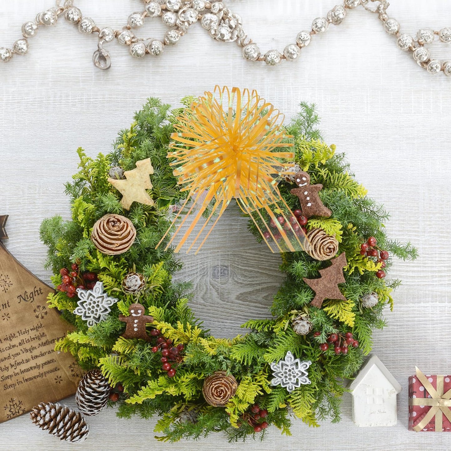 12 Pieces Large Organza Pull Bows,6 Inches Pull Bows for Gift Wrapping,Basket and Wedding Decoration,Holiday and Birthday Presents Wrapping Bows,Christmas Bows for Gift Wrapping