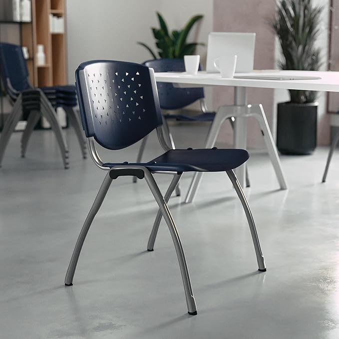 Flash Furniture Hercules Series Plastic Contoured Lobby Chairs - Image 2