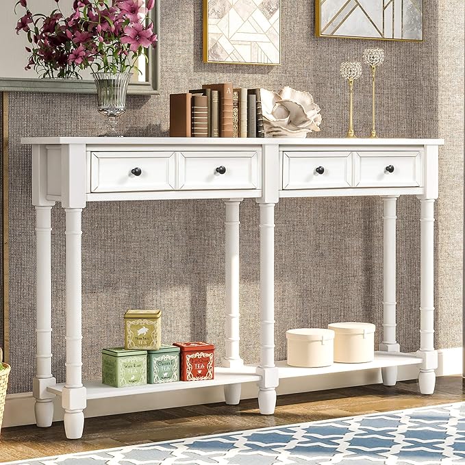 Merax Retro Console Table Sofa Table by Merax