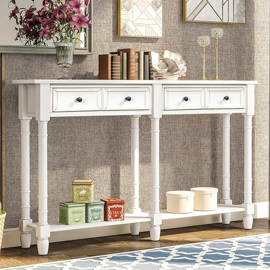Merax Retro Console Table Sofa Table by Merax