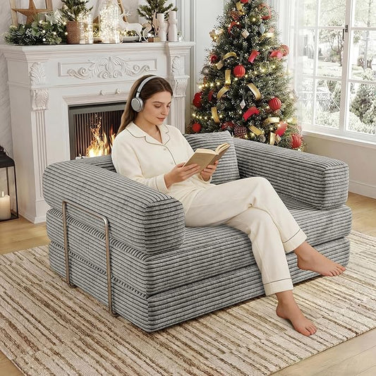 BSHOMGI 4 in 1 Futon Sofa Bed Queen Size by BSHOMGI