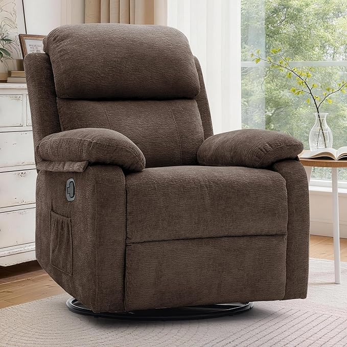 Korser Recliner Chair, 360 Swivel Rocker Chair by KORSER