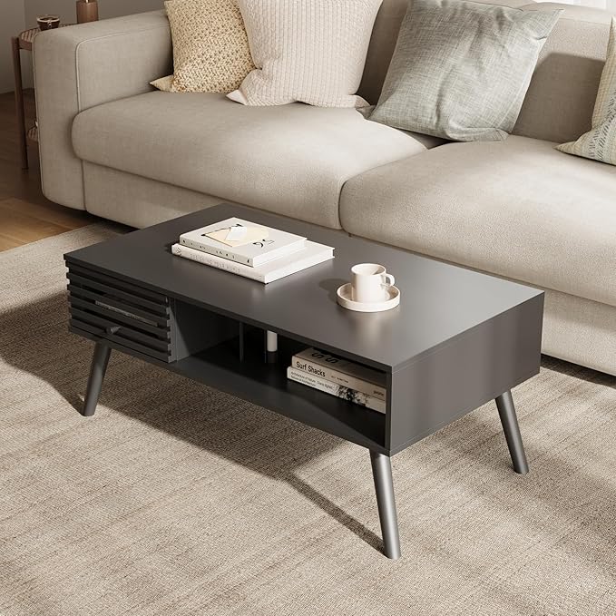 Furnify Mid Century Modern Coffee Table, CoffeeTable - Image 3