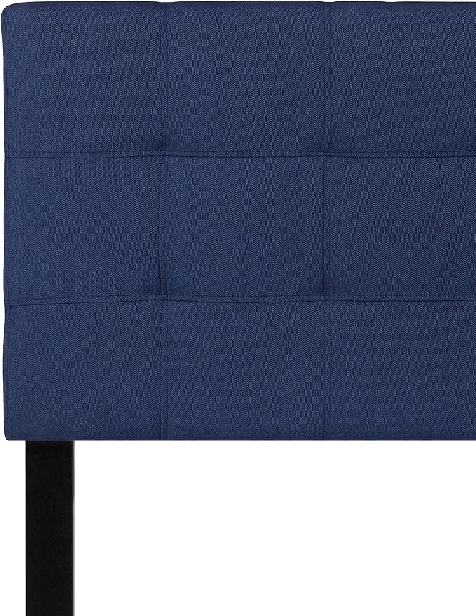Flash Furniture Bedford Tufted Upholstered Twin Size Headboard in Navy Fabric - Image 5