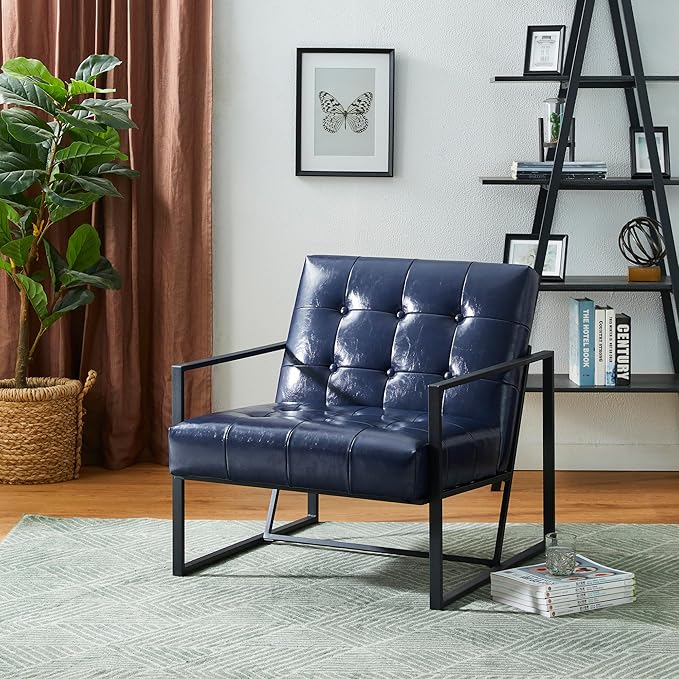 Glitzhome Mid Century Modern Accent Chair, Modern Living Room Chairs by Glitzhome