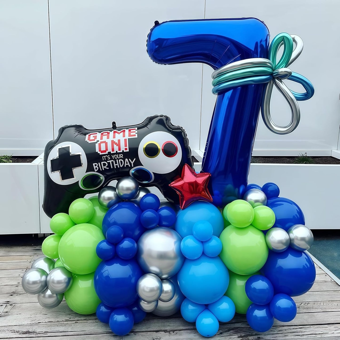 Navy Blue 2 Balloon Number,40 Inch Number 2 Balloon Big Dark Blue 2 Foil Mylar Helium Balloon for Birthday Party Decorations