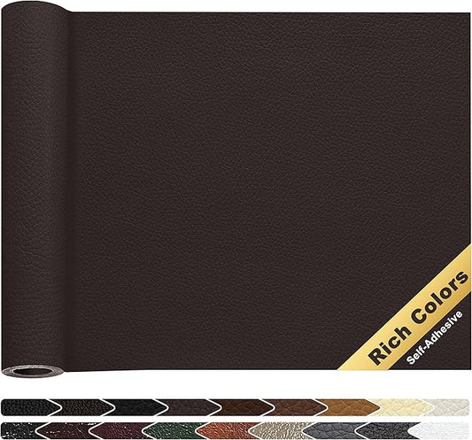 KING MOUNTAIN Leather Repair Patch, 16 x 60 Inches self Adhesive Leather Repair by ForABetterHomeLife