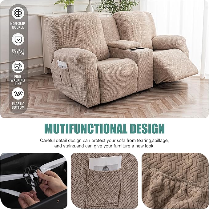 Genina Recliner Loveseat Covers - Image 5