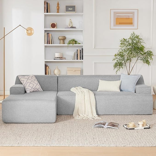Weture 107" Modular Sectional Cloud Couch, Boneless couches Sponge sectionals by Weture