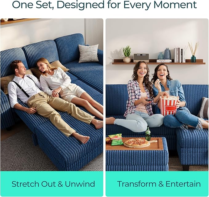 LINSY HOME Sectional Sleeper Sofa - Image 9