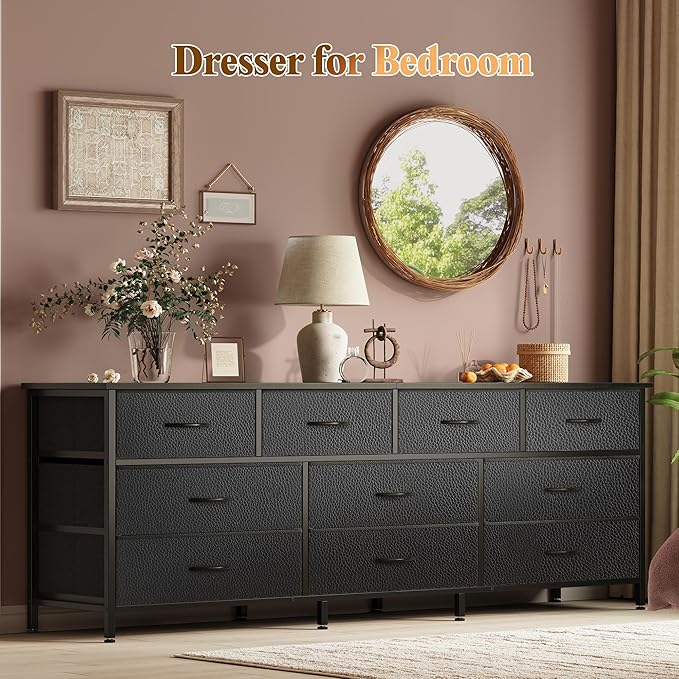 Huuger 63 Inch Dresser for Bedroom, Long Dresser - Image 7