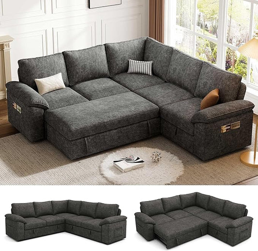 85 Inch Modular Sectional Sofa by Unknown