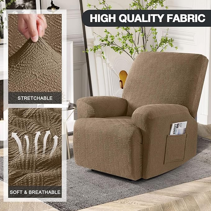 Timeles Recliner Covers Extra Wide Recliner Chair Cover Reclining Sofa - Image 2