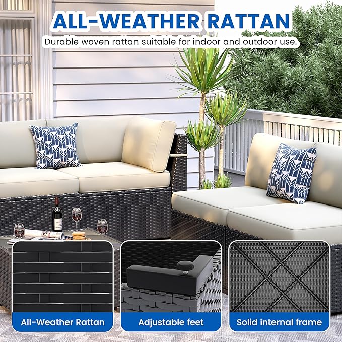 8 Piece Patio Furniture Set - Image 5