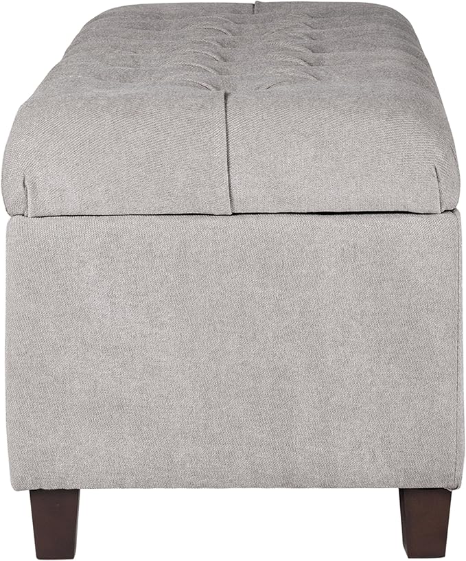Homepop Home Decor | Tufted Ainsley Button Storage Ottoman Bench - Image 11