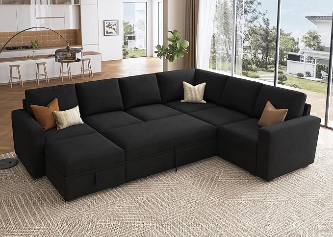 HONBAY Sectional Sleeper Couch by HONBAY