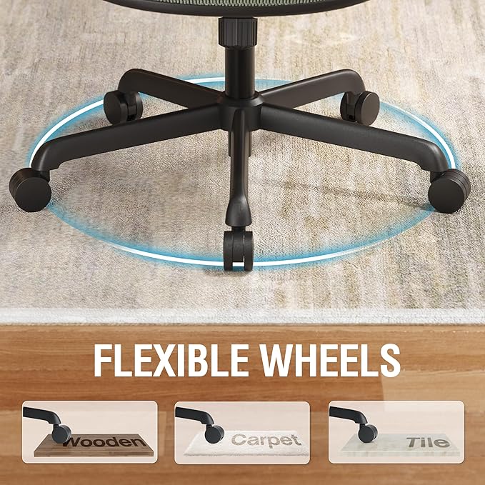 ELABEST Mesh Office Chair, Ergonomic Computer Desk Chair, Sturdy Task Chair- - Image 9