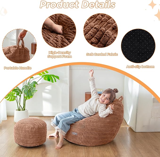 MAXYOYO Kids Bean Bag Chair - Image 8