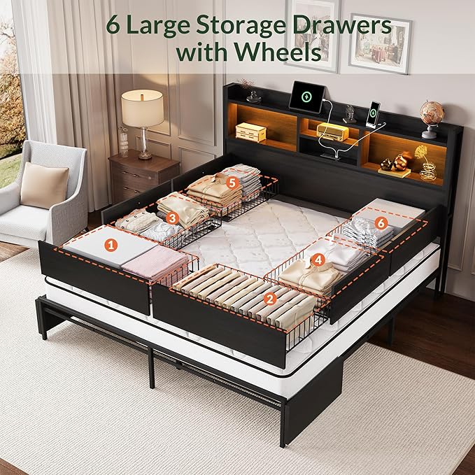 LARMACE Queen Size Bed Frame - Image 3