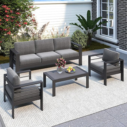Solaste Aluminum Patio Furniture Set by Solaste