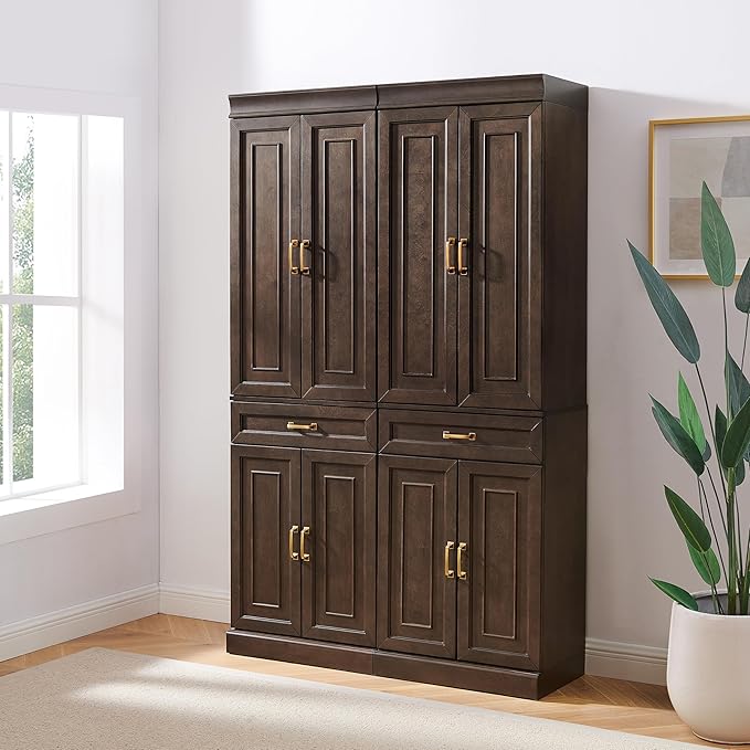 Crosley Furniture Stanton 2-Piece Pantry Storage Cabinet Set - Image 2