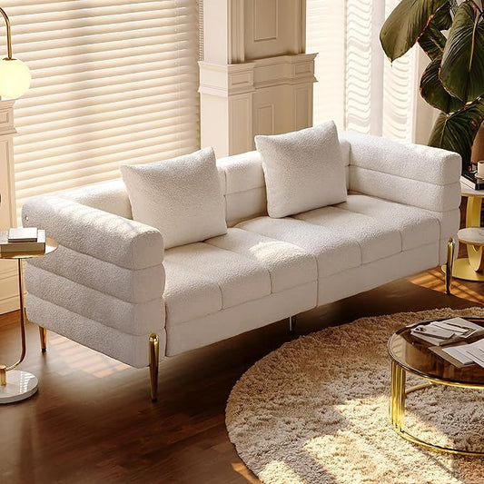 homary 79" Modern Boucle Sofa Couch, Upholstered Luxury Sofa by Homary