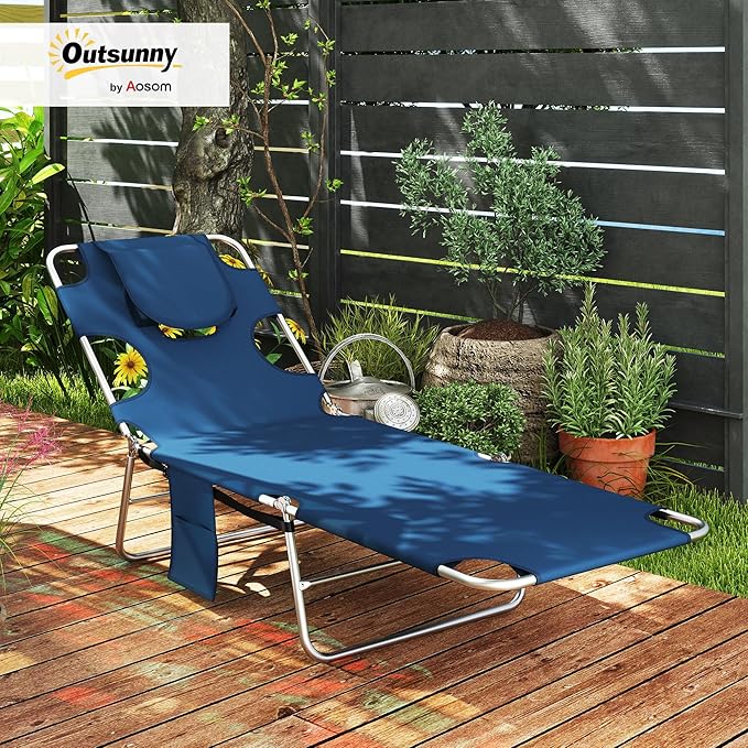 Outsunny Chaise Lounge Chair Outdoor - Image 2