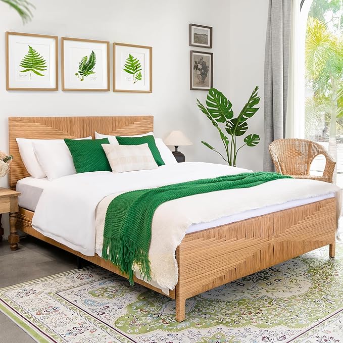 Yechen Boho Full Bed Frame by Yechen