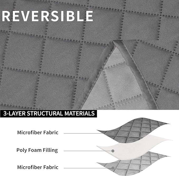 Easy-Going Oversized Loveseat Recliner Cover, Reversible Couch Cover - Image 5