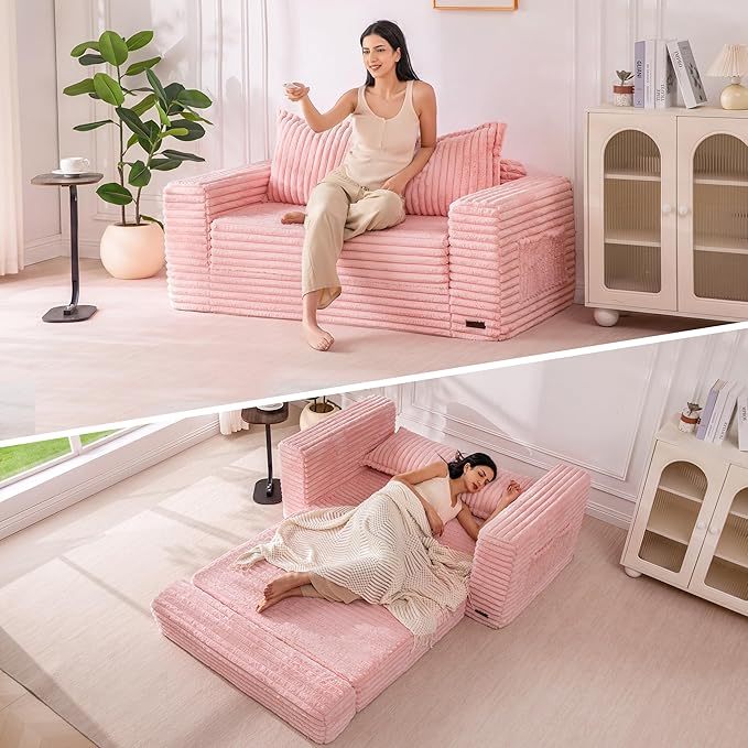 MAXYOYO Convertible Sofa Bed, 2 in 1 Folding Couch Bed by MAXYOYO