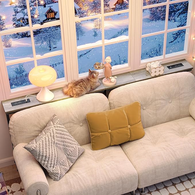 Huuger 78.7 Inch Behind Couch Table - Image 8
