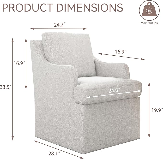 VKNOW Upholstered Dining Chairs, Modern Kitchen Chairs Dinner Chairs - Image 2