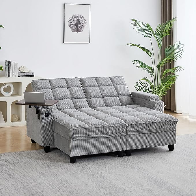 70.9" Chaise Lounge Chair Indoor, Oversized Boucle Upholstered Sofa Bed by hansones