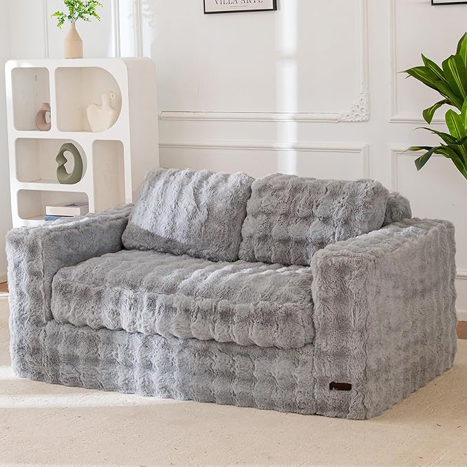 MAXYOYO Loveseat Sofa for Living Room, Small Sofa Couch Tufted Boneless Couch by MAXYOYO