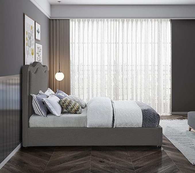 Meridian Furniture FelixGrey-Q Felix Collection Modern | Contemporary Linen - Image 6