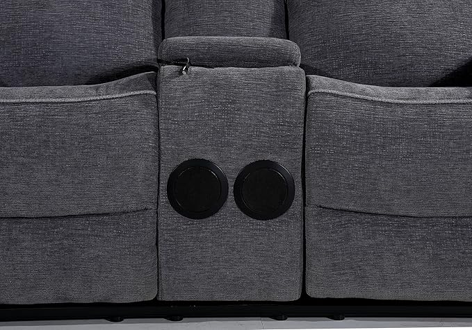 Betsy Furniture Soft Microfiber Manual Reclining Loveseat - Image 6