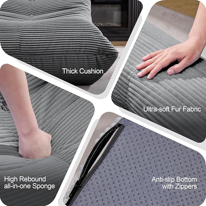 Bean Bag Chairs for Adults Giant Bean Bag Chair Memory Foam BeanBag Chair Bean - Image 7