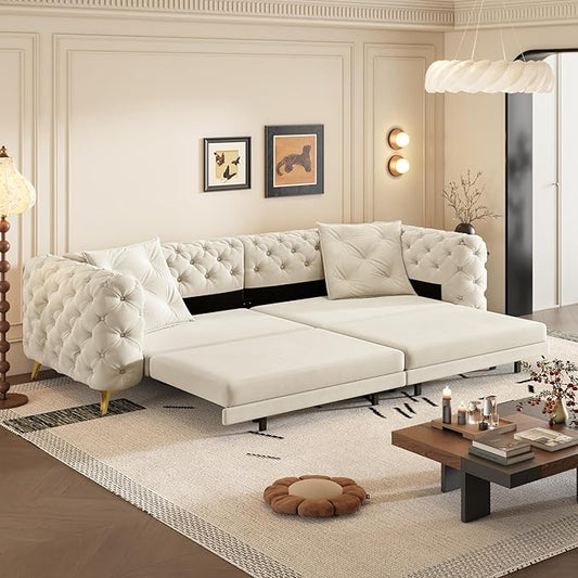 97.7" Convertible Queen Sleeper Sofa by Unknown