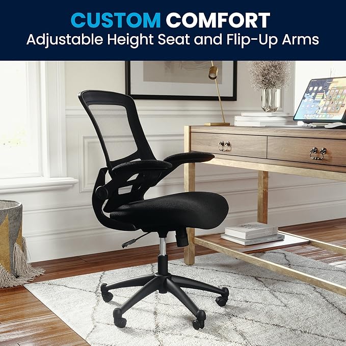 Flash Furniture Kelista Mid-Back Swivel Office Chair - Image 8