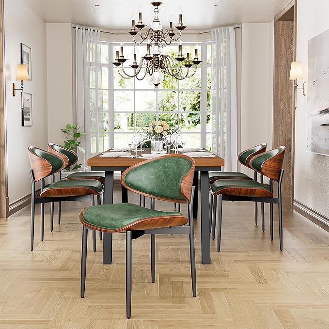 YaFiti Dining Chairs Set of 2, Dining Room and Kitchen Chairs, Mid Century - Image 9