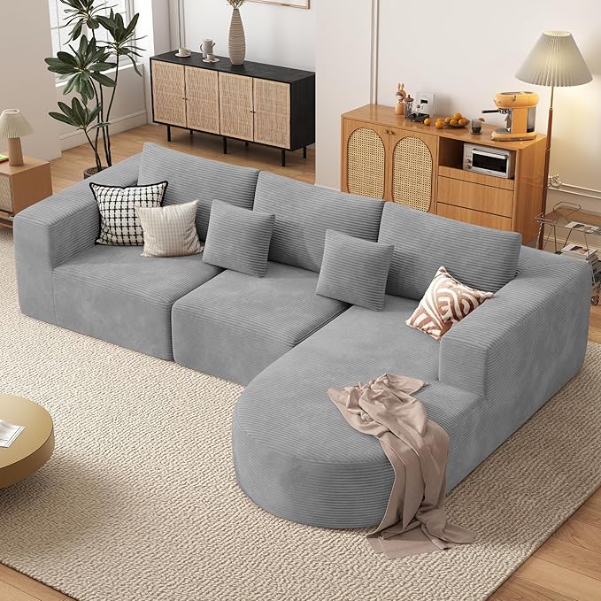 Boneless Couches for Living Room, Cloud Sectional Couch by Nebuaegis