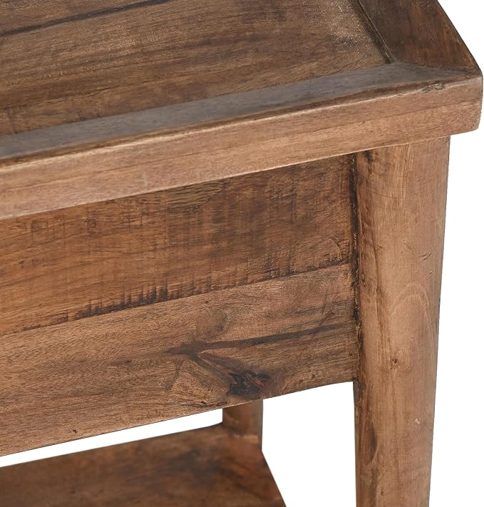 Kosas Home Ciaria Transitional Mango Wood End Table in Medium Brown - Image 7