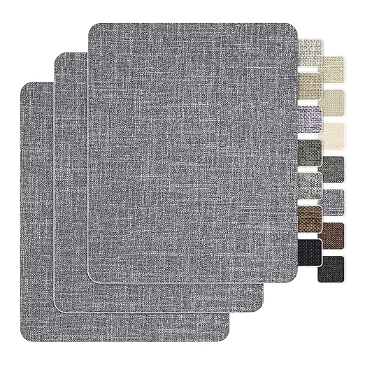 BESEZX Linen Fabric Repair Patch，3 PCS 9 * 11 Inch Self-Adhesive Couch Fabric by Besezx